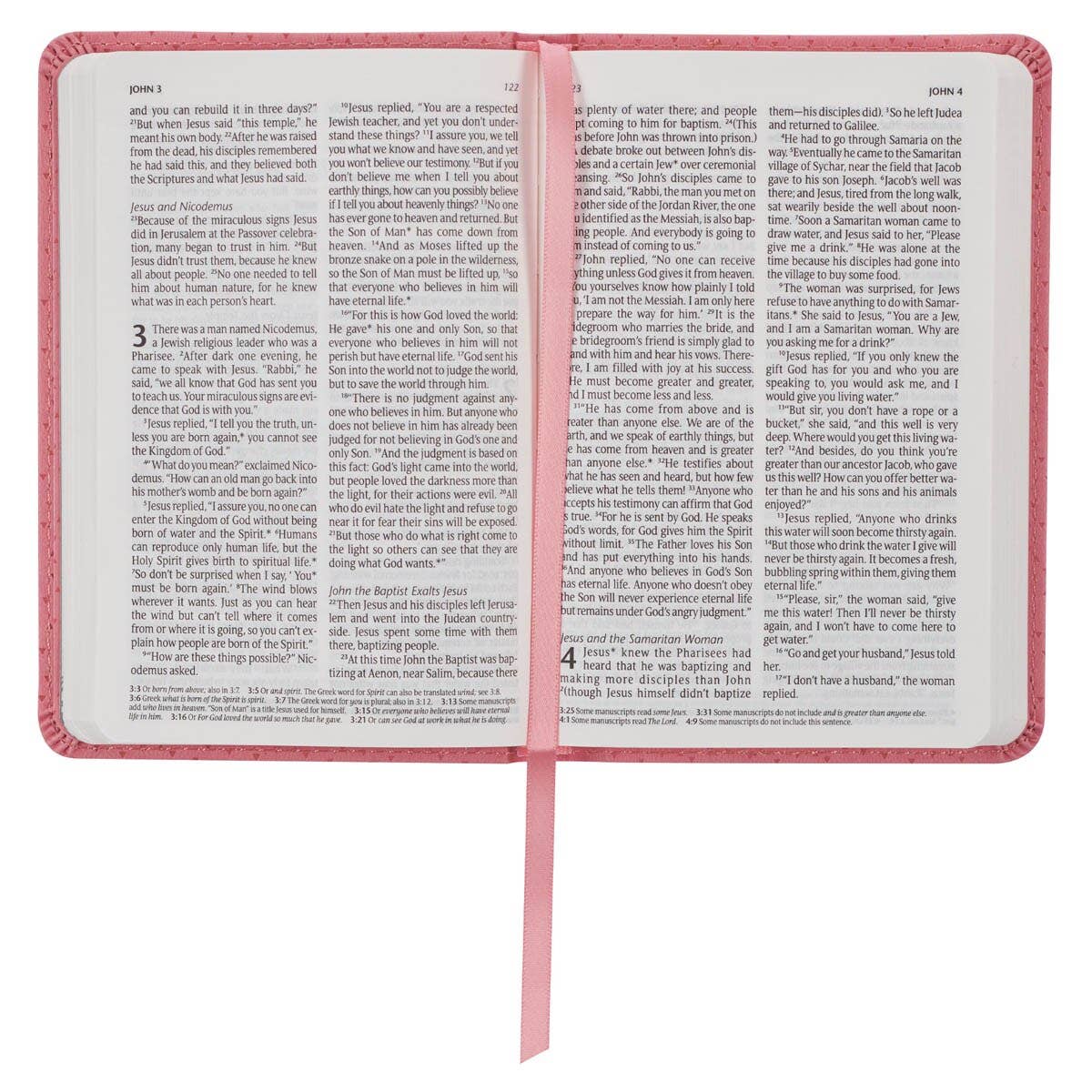 Bible NLT Infant New Testament (Faux leather, Pink)