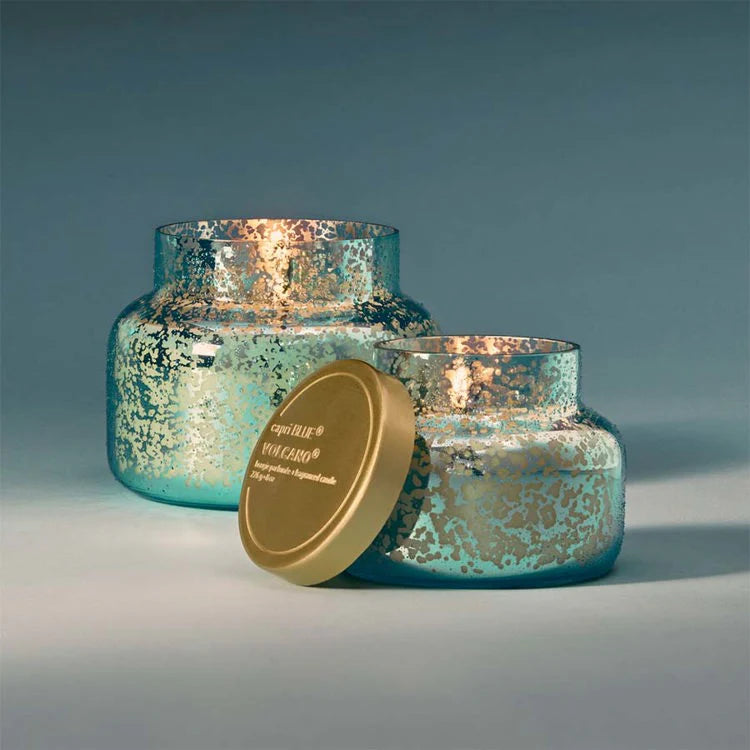 Capri Blue Candle; Volcano Aqua Opaline Signature Jar (19 oz)