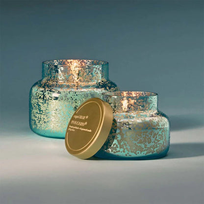 Capri Blue Candle; Volcano Aqua Opaline Signature Jar (19 oz)
