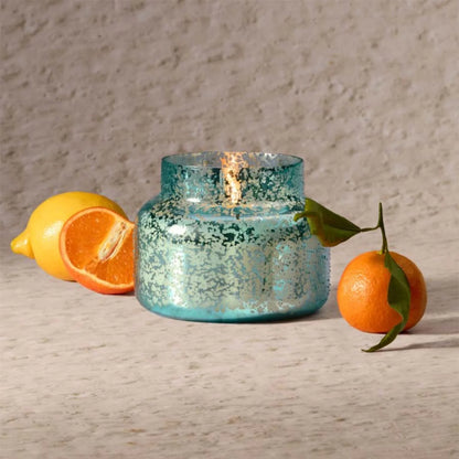 Capri Blue Candle; Volcano Aqua Opaline Signature Jar (19 oz)