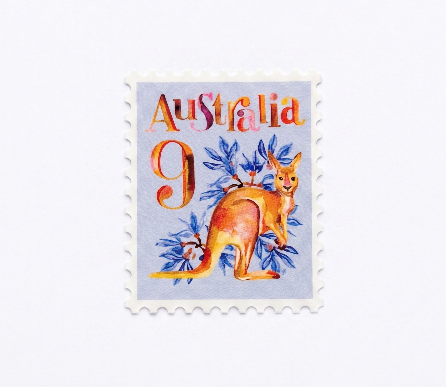 Vinyl Stamp Sticker; Australia - Made By Shellie