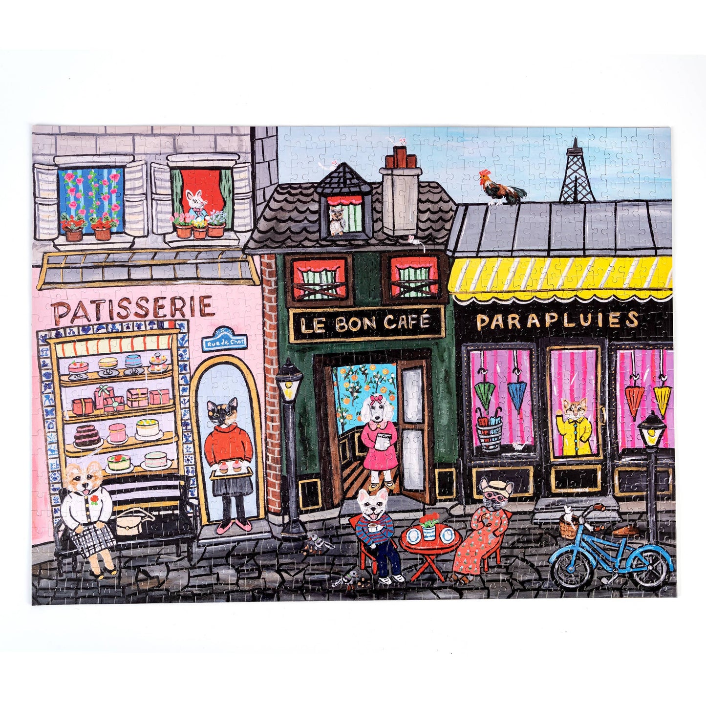 Jigsaw Puzzle; Pets in Paris 1,000-Piece