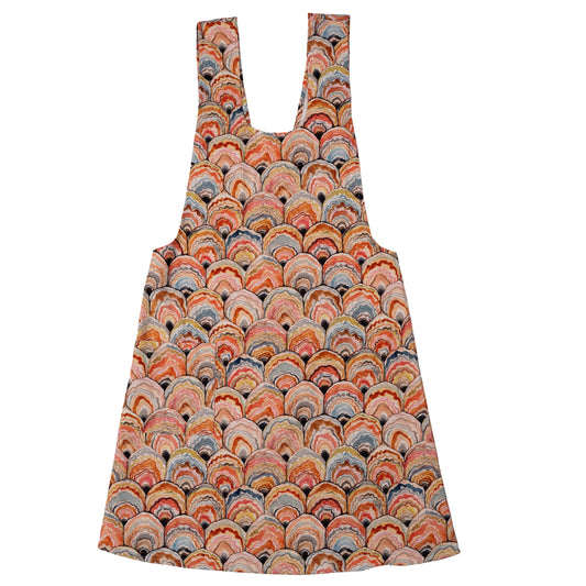 Pinafore Apron; Woodland Oyster by BETSY OLMSTED