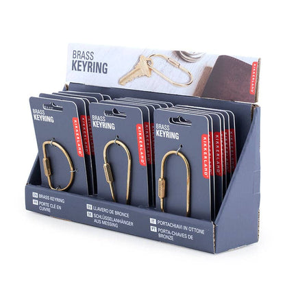 Keyring; Brass Screw Clasp | Kikkerland