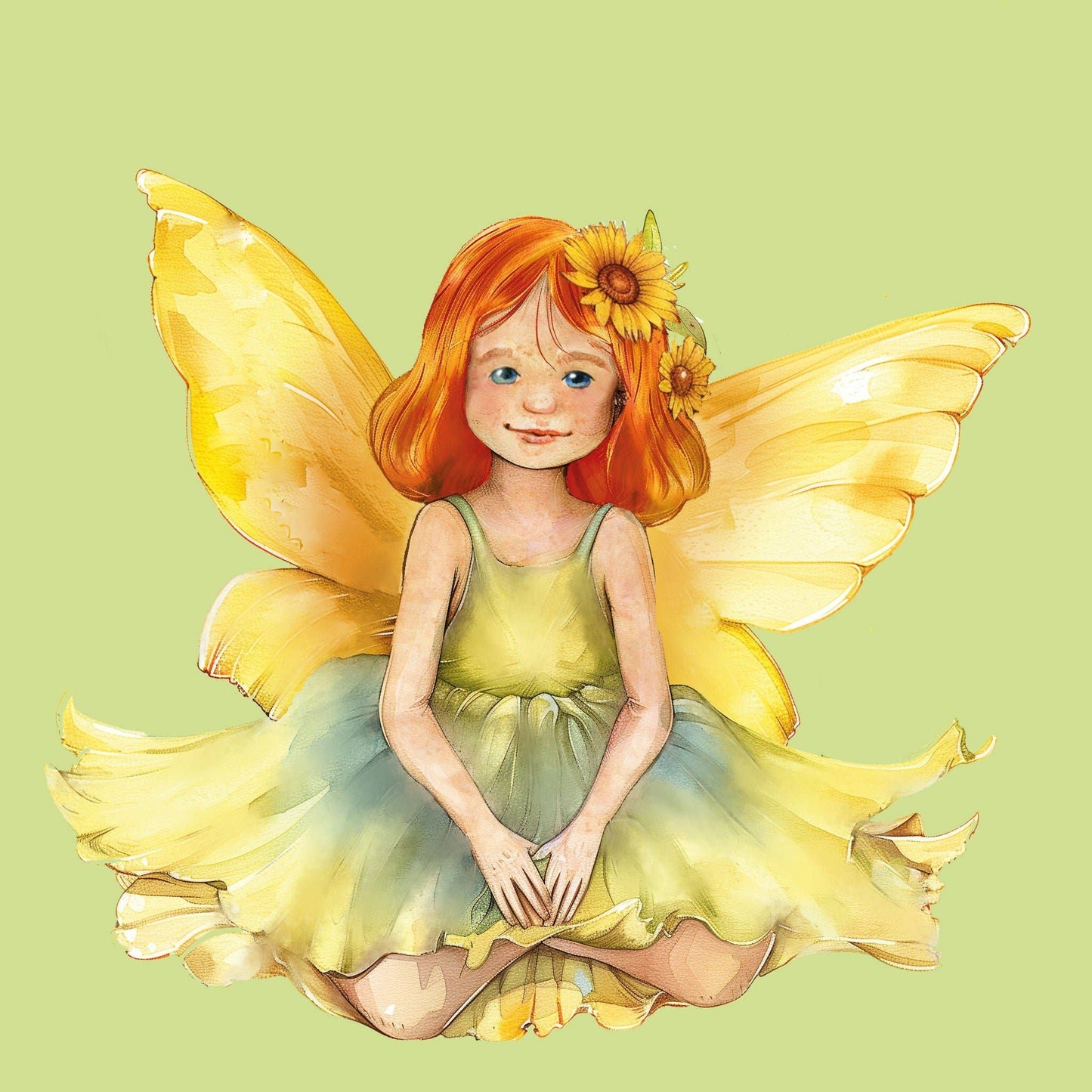 Camp Hollow Cake Topper; Sunflower Fairy