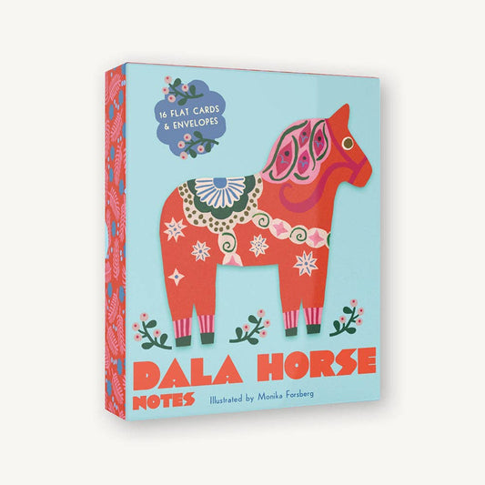 Notecard Set; Dala Horse Notes