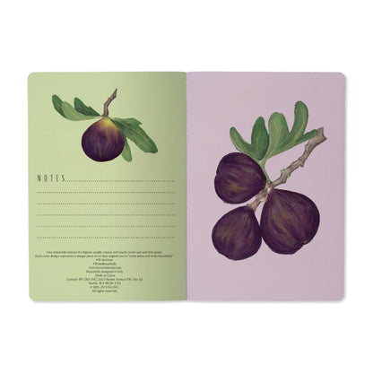 Notebook; Figs on White (Size A5)