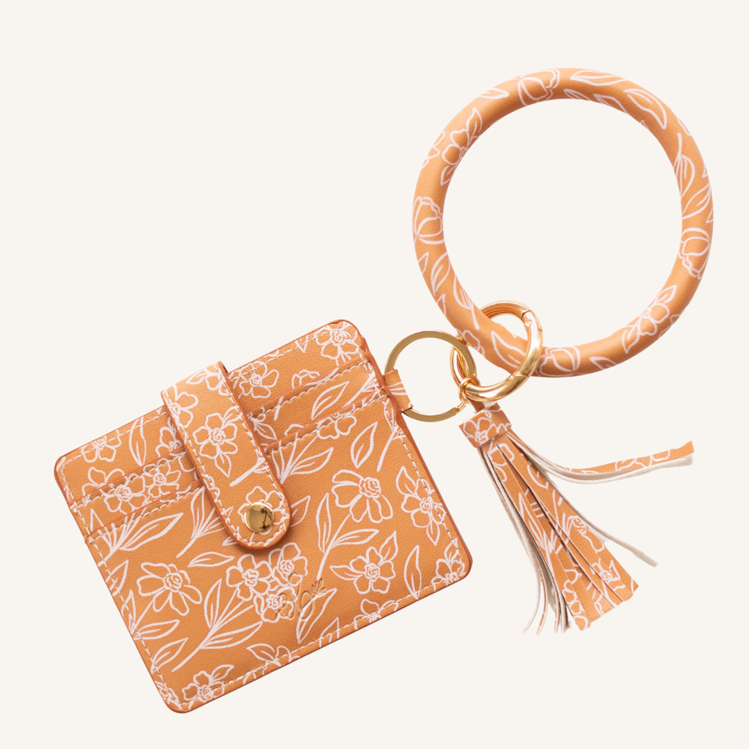 Wallet; Terracotta Floral By Elyse Breanne Design