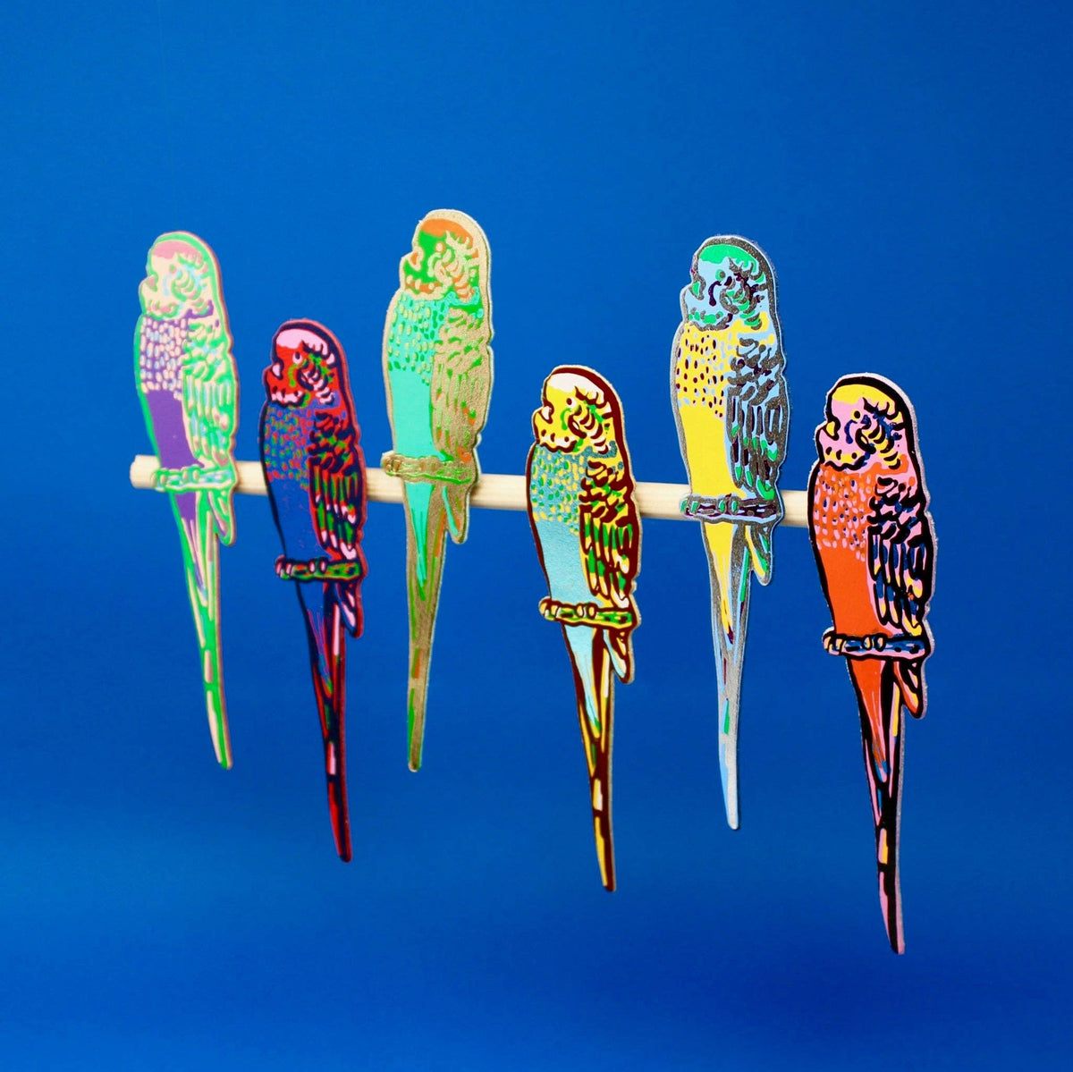 Leather Bookmark; Budgie | Ark Colour Design