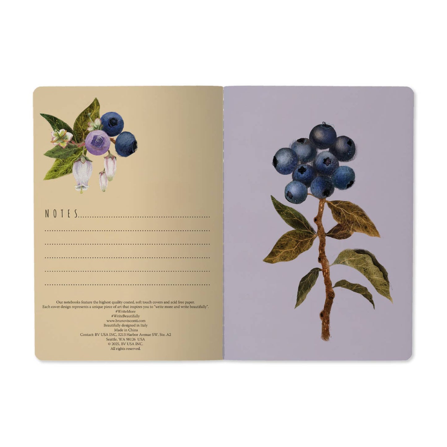 Notebook; Wild Blueberry (Size A5)