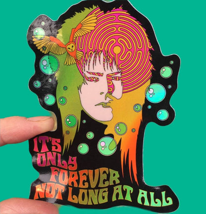 Vinyl Sticker; Labyrinth David Bowie (3 Inch)