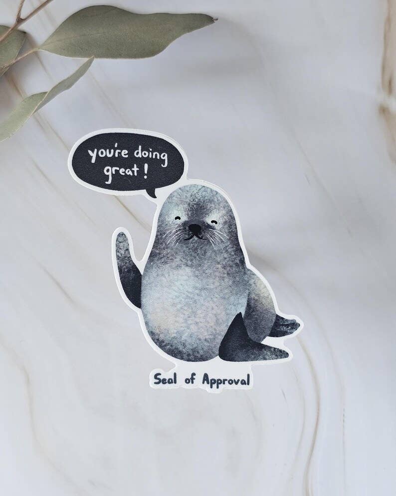 Motivational Sticker Seal of Approval
