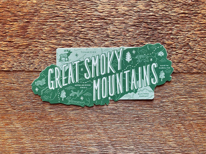 Vinyl Sticker; Great Smoky Mountains