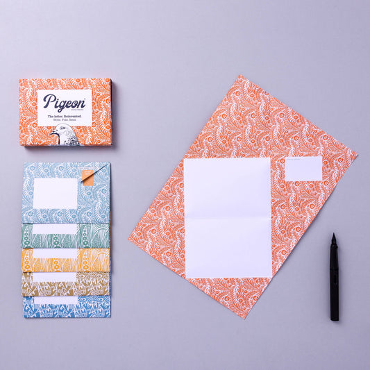 Folding Stationery Letter Set; Nature Study Pigeon