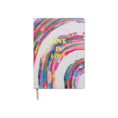 Jumbo Bookcloth Journal; "Love Is Love"