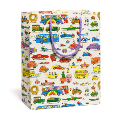 Large Gift Bag; Richard Scarry Busytown Cars