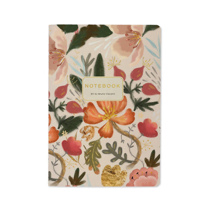 Notebook; Bloom Flowers - BV by Bruno Visconti (A5 Size)