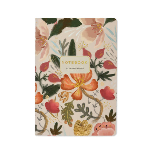 Notebook; Bloom Flowers - BV by Bruno Visconti (A5 Size)