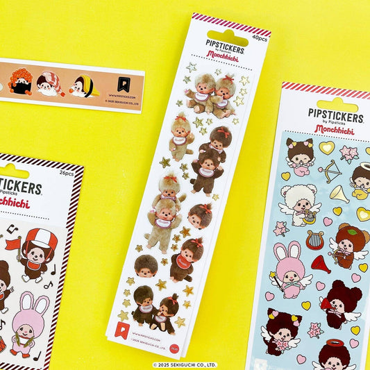 Pipsticks Sticker Sheet; Monchhichi Cuddles