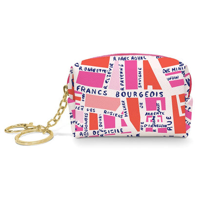 Key Chain Pouch; Rues de Paris