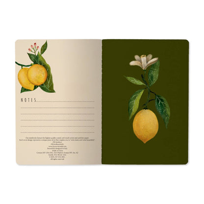 A5 Notebook; Lemons - BV by Bruno Visconti