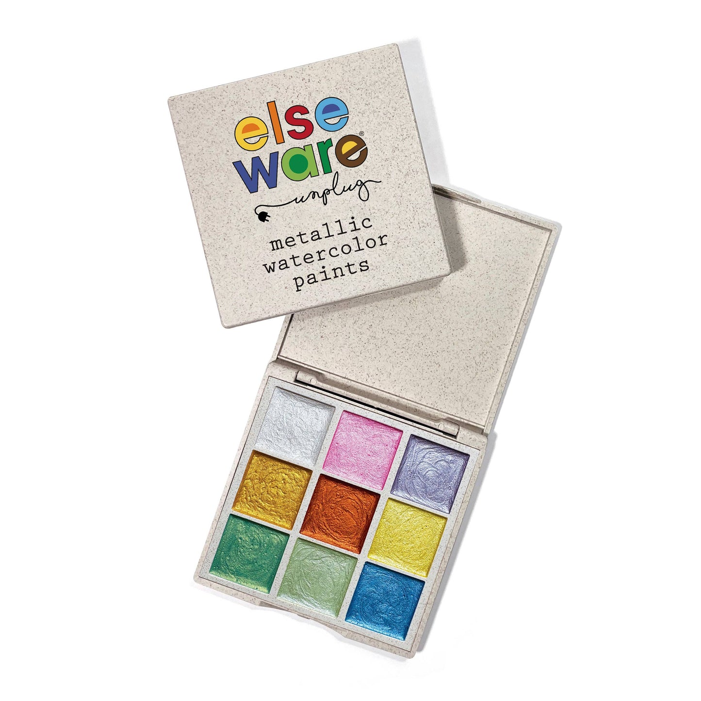 Metallic Watercolor Paint Set | 9 Colors | Elseware Unplug