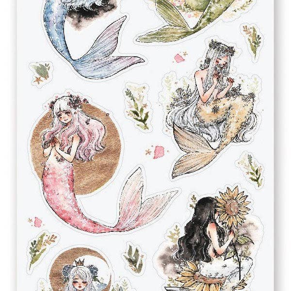 Sticker Sheet; Magical Mermaids