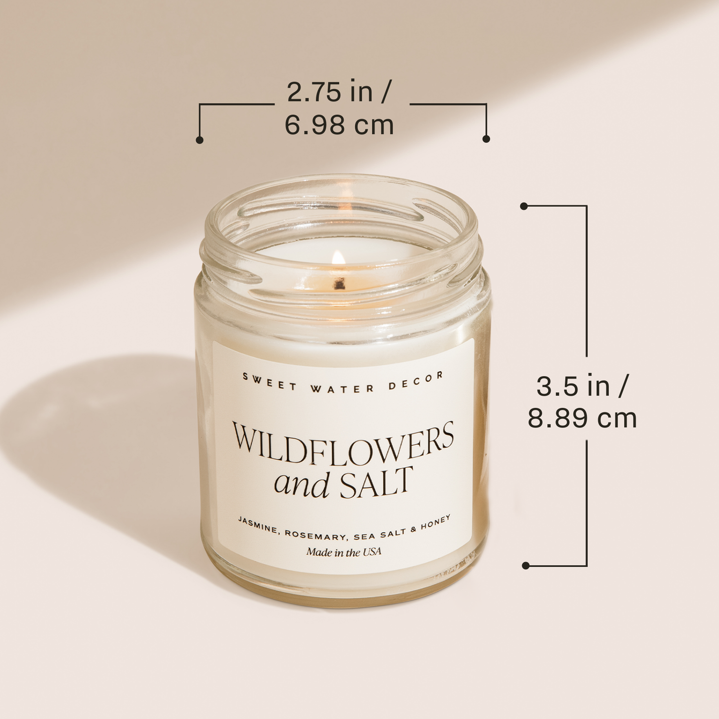 Soy Candle; Not A Day Over Fabulous 9oz (Gold Foil, 40+hrs Burn Time) By Sweet Water Decor