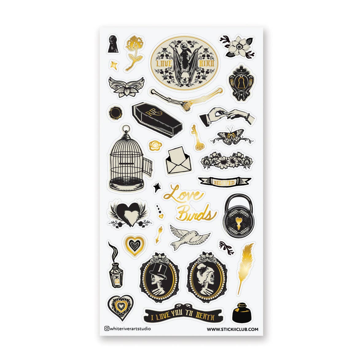 Stickii Sticker Sheet; Eternally Yours