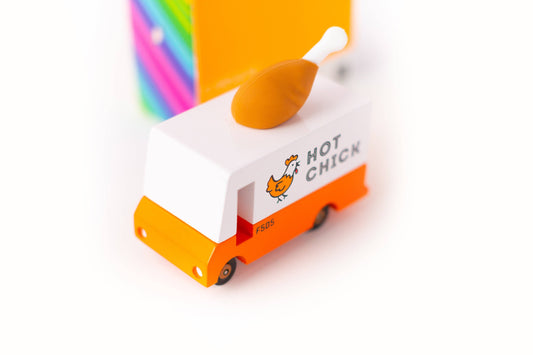 Candylab Fried Chicken Van (Wooden Diecast Toy)