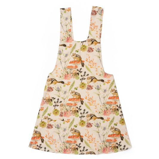 Pinafore Apron; Chipmunks (100% Cotton)