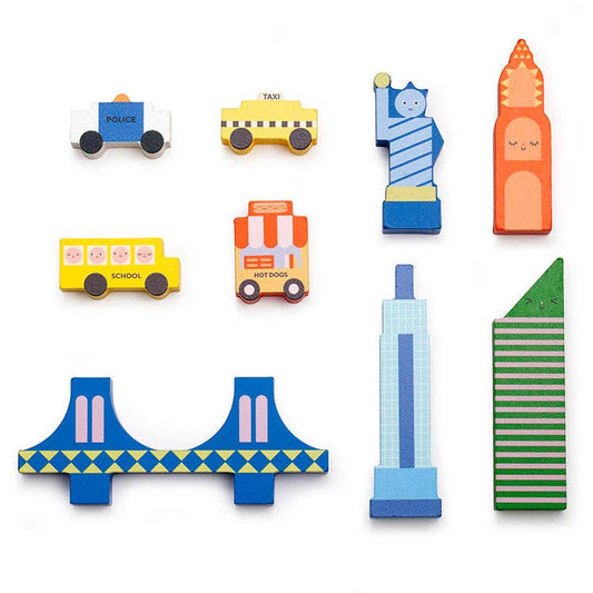 Wooden Blocks; NYC City in My Pocket