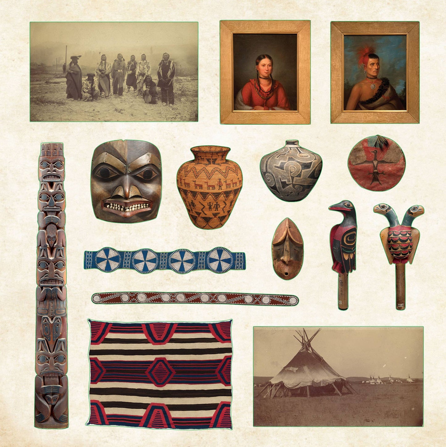 Sticker Book; Museum Treasures (Over 740 Stickers)