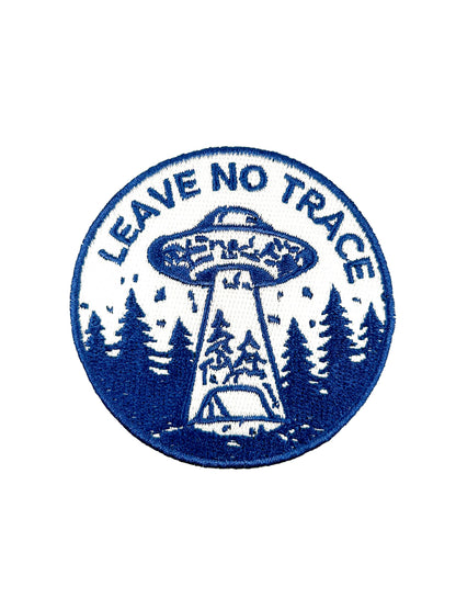 Iron-On Patch; Leave No Trace UFO | Field Trip Threads