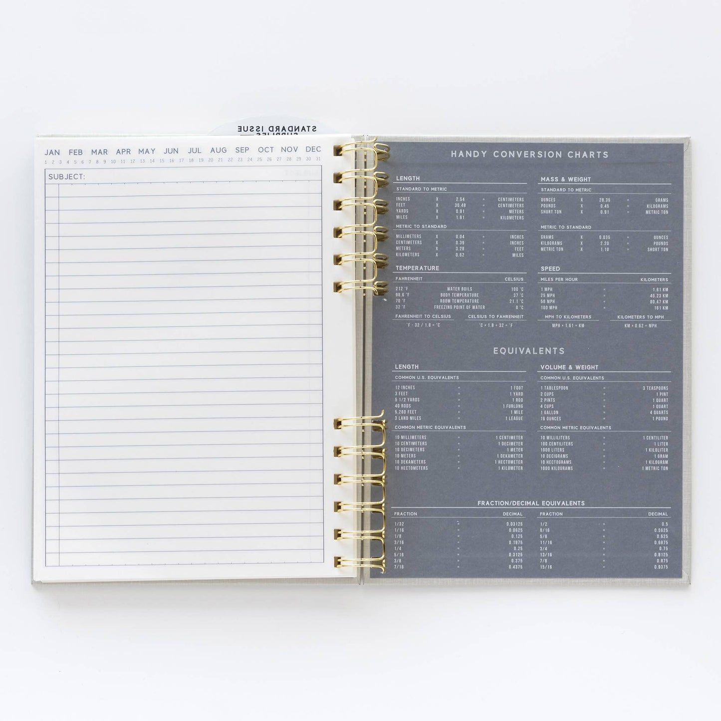 Standard Issue Journal No 12 Black