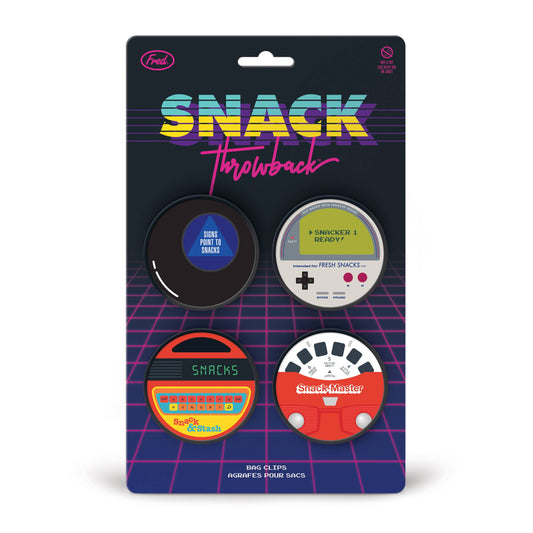 Bag Clips; Snack Throwback - Retro Games (Set of 4)