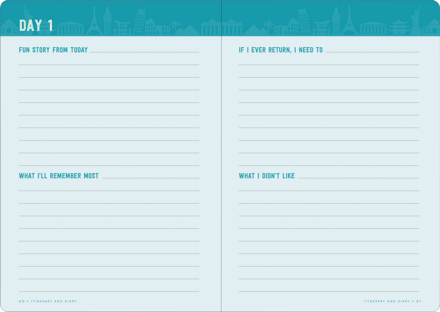 Travel Checklist Journal: A Portable Trip Planner and Diary