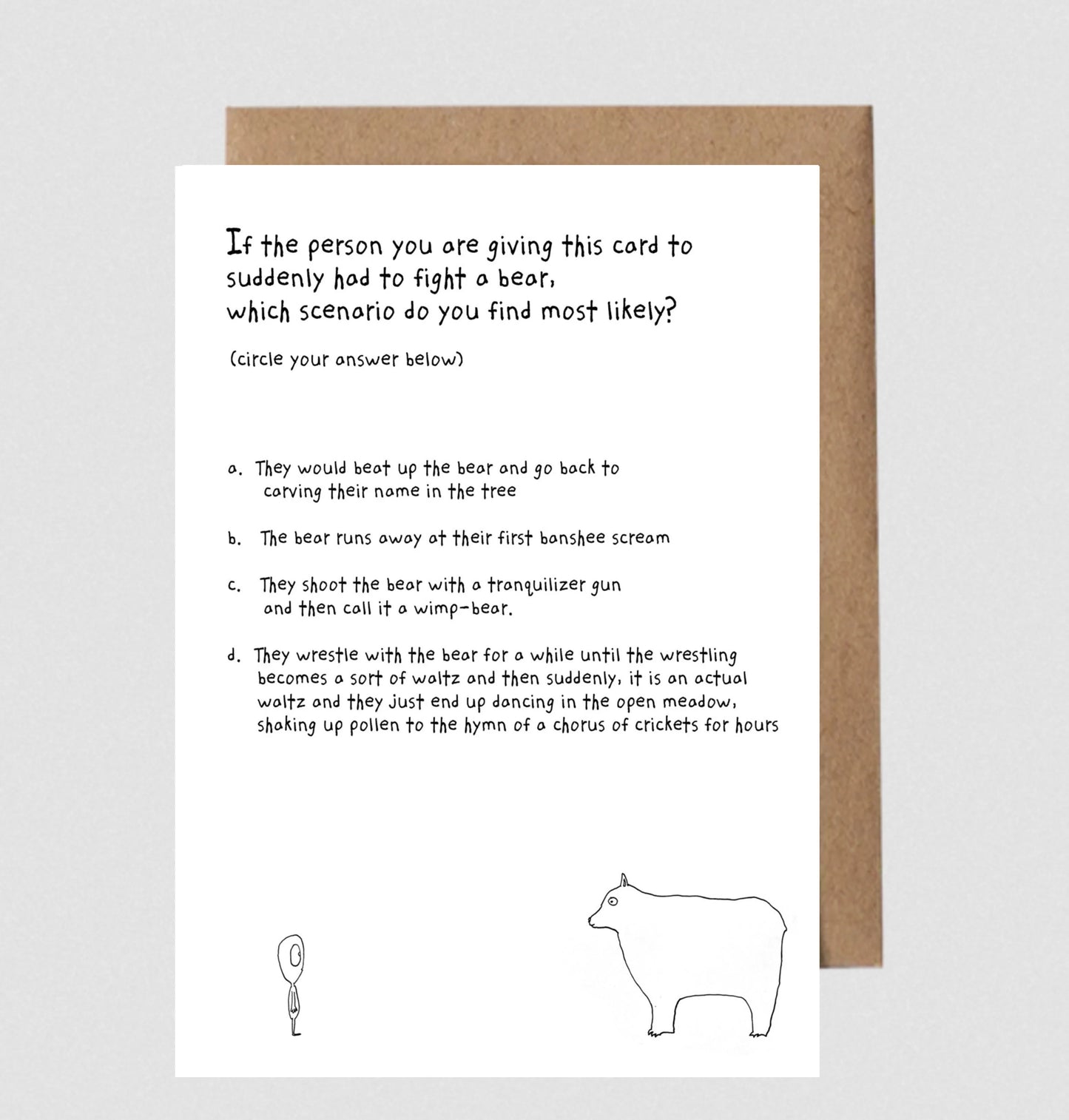 Greeting Card; Bears 2
