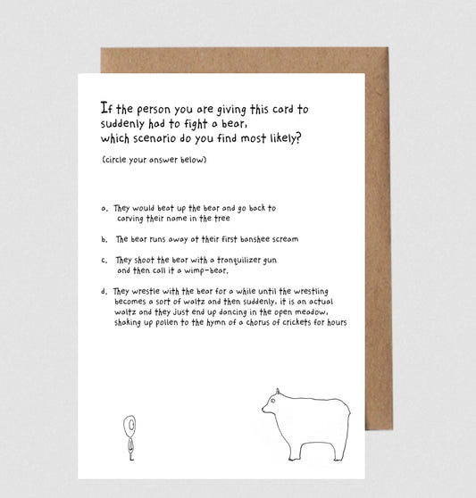 Greeting Card; Bears 2