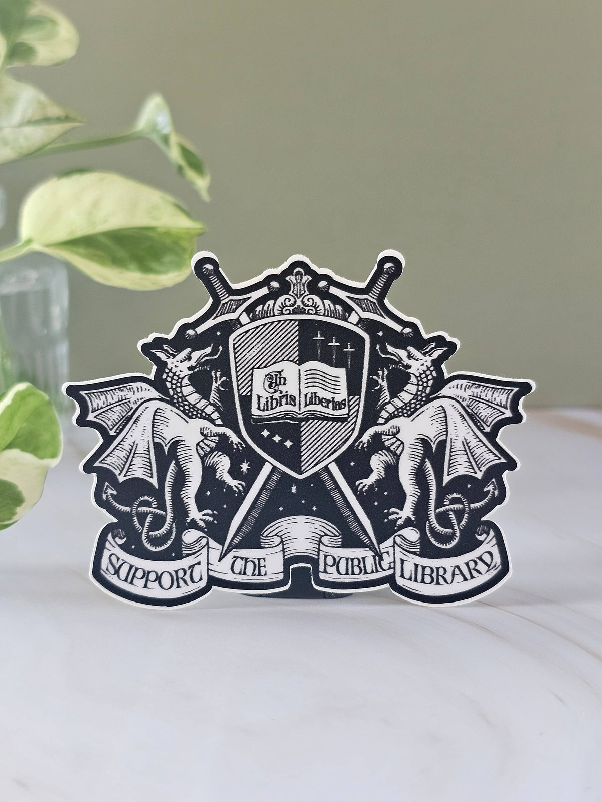 Support the Public Library Vinyl Sticker | Book Lover Gift