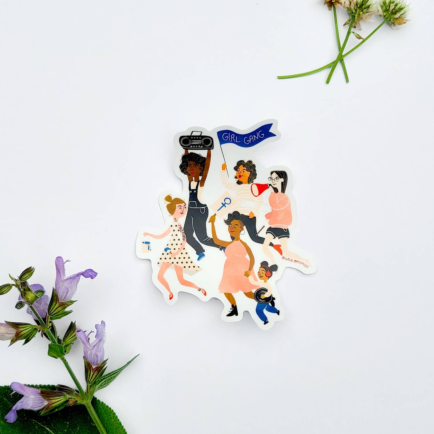 Vinyl Sticker; Girl Gang