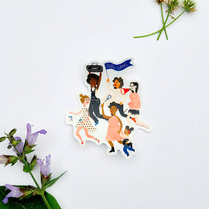 Vinyl Sticker; Girl Gang