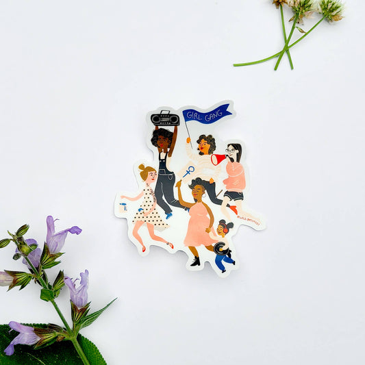 Vinyl Sticker; Girl Gang