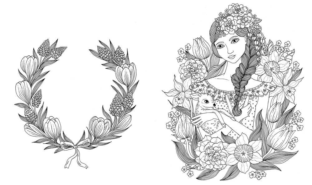 Coloring Book; Botanicum