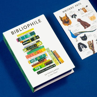 Postcard Set; Bibliophile By Jane Mount (50 Postcards)