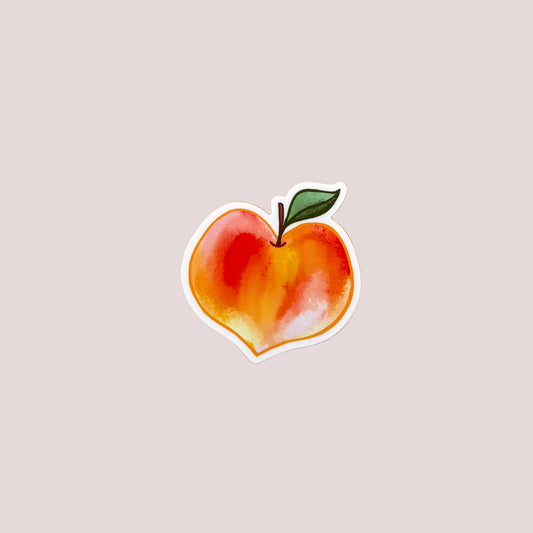 Vinyl Sticker; Big Peach - Made By Shellie