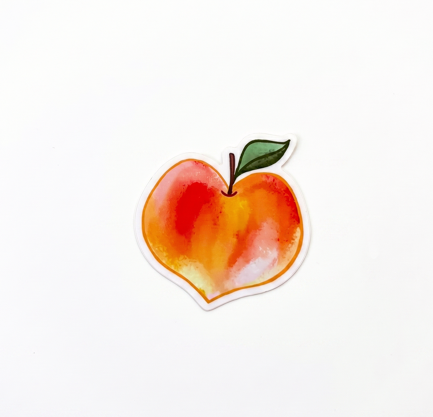 Vinyl Sticker; Big Peach - Made By Shellie