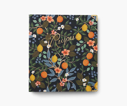 Rifle Paper Co. Recipe Binder; Citrus Grove