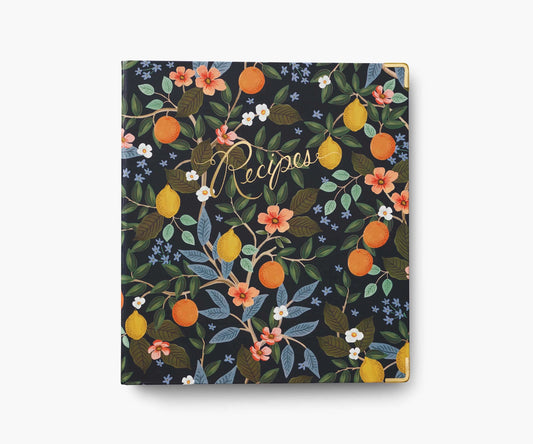 Rifle Paper Co. Recipe Binder; Citrus Grove