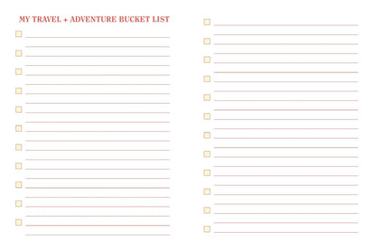 Prompted Journal; The Bucket List